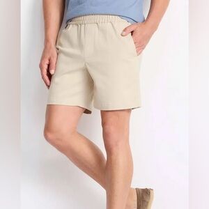 Beige Casual Shorts